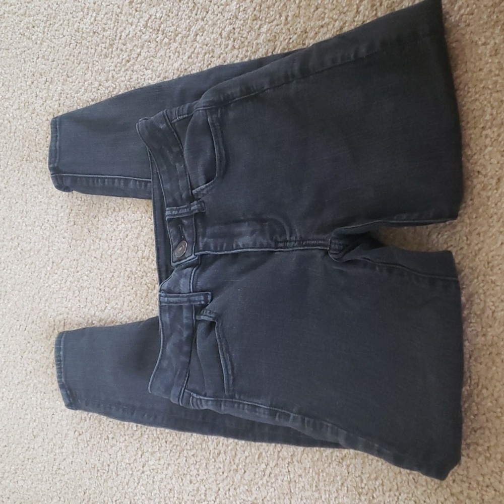 American Eagle 2 Hi Rise Jegging Denim Skinny Jeans Fade To Black